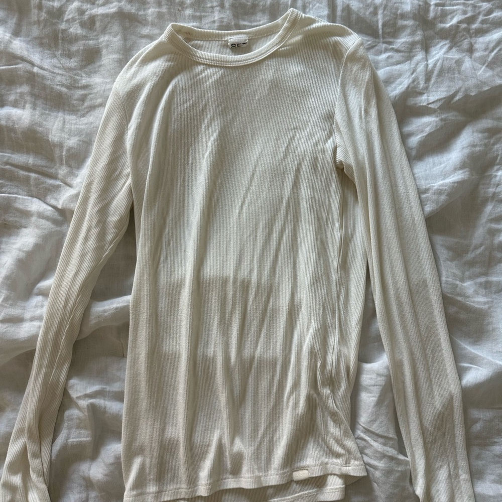 SET Active Cream Long Sleeve Tee